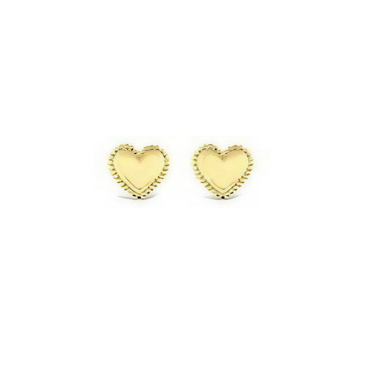 SS Heart Studs-GD