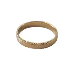 Brushed Ring - Silver925 (Gold Plated)