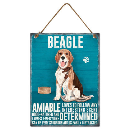 Beagle Metal Wall Hanging