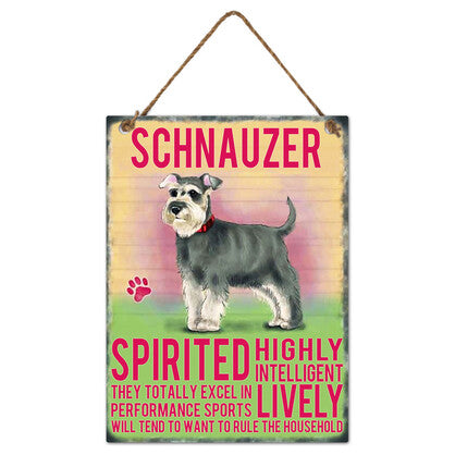Schnauzer Metal Wall Hanging