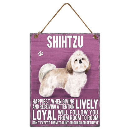 Shih Tzu Metal Wall Hanging