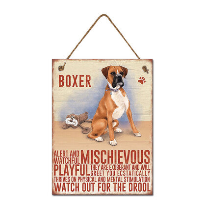 Boxer Metal Wall Hanging