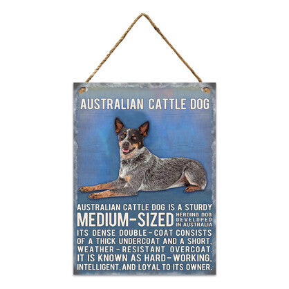 Australian Cattle Dog Metal Wall Hanging