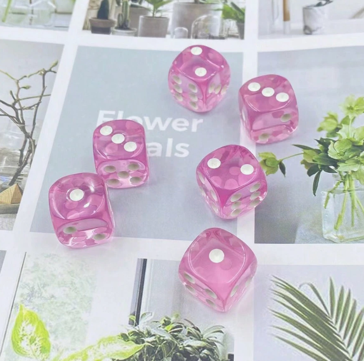 Pink Dice (6pcs)
