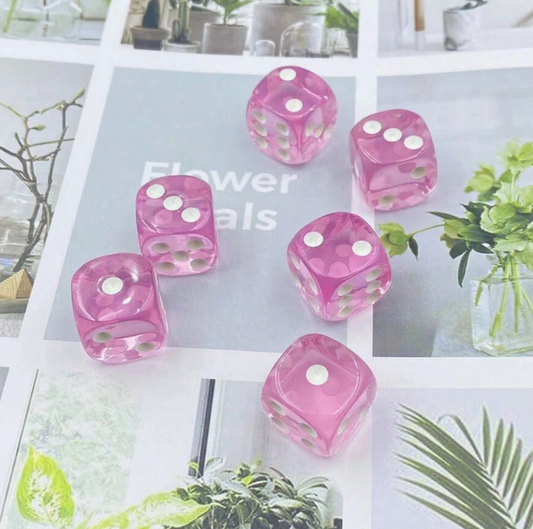 Pink Dice (6pcs)