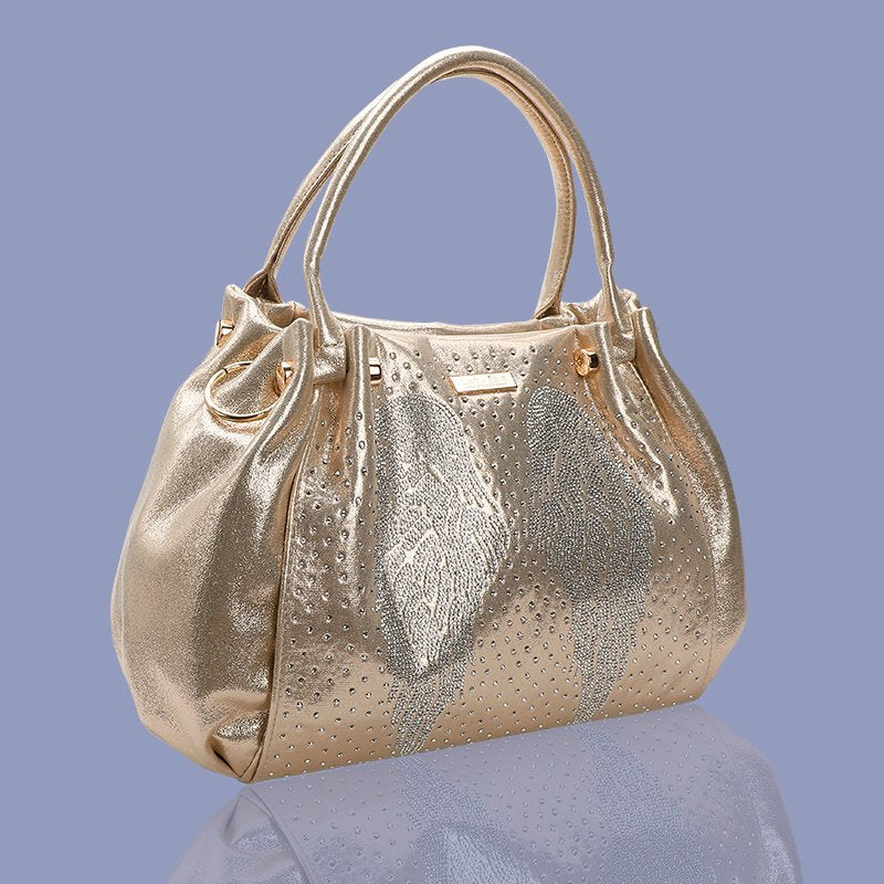 La-Vish Angel Wings Bag-Gold